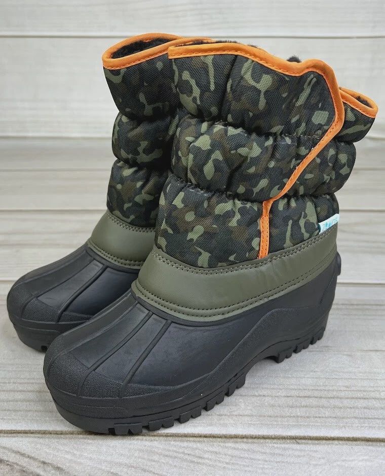 Zoogs Toddler Snow Boot Black/Camo -Size T8