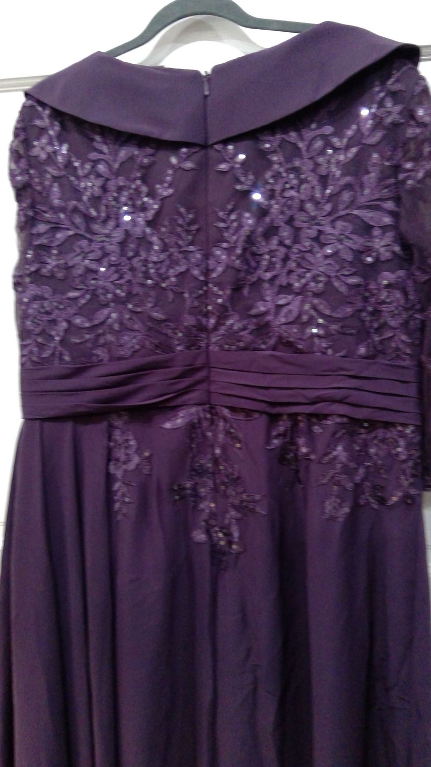 JJ&#39;S House Purple Elegant Lace Flower Dress Size  20