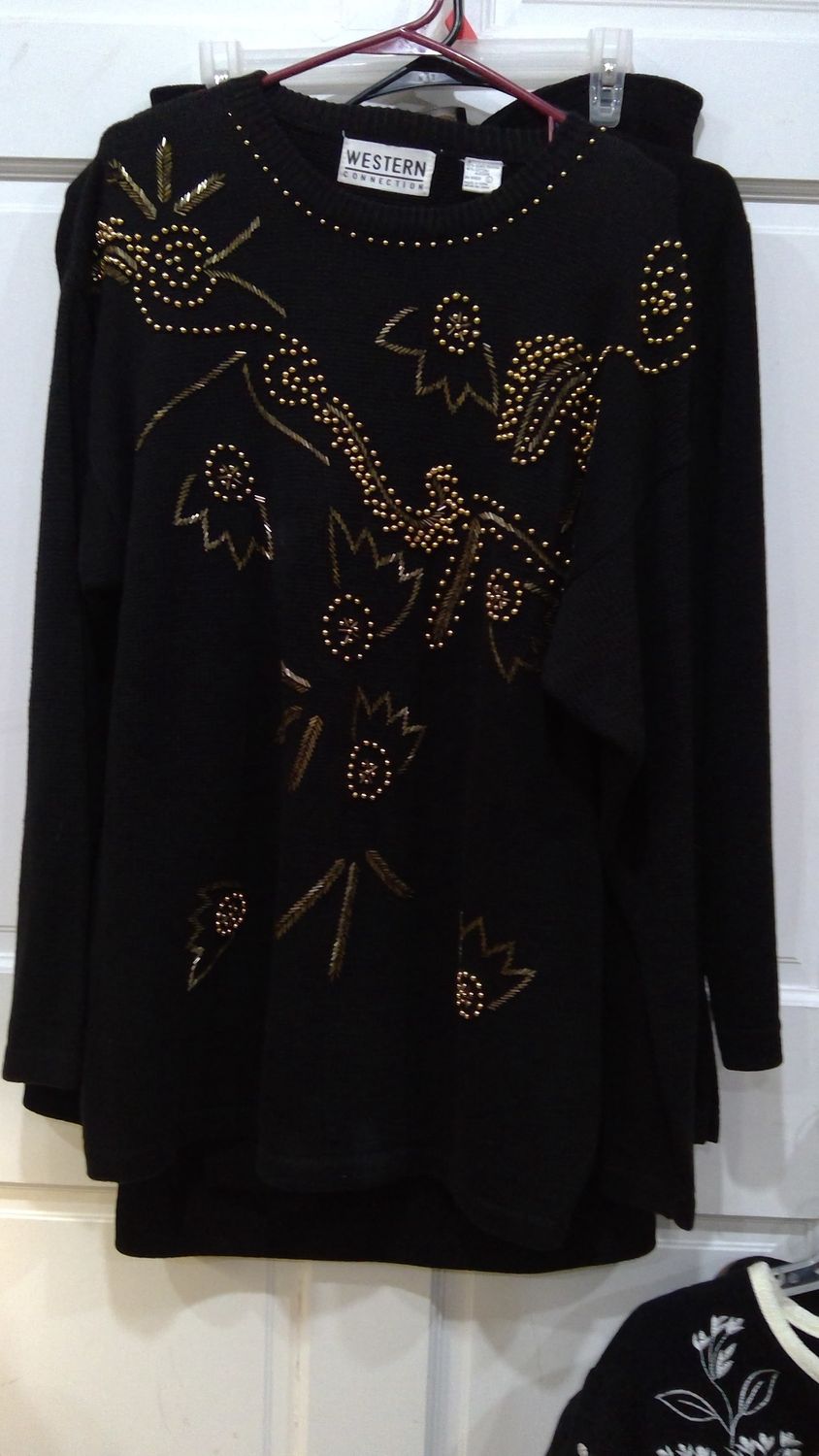 Golden Goddess Large Christmas Sweater Western Connection