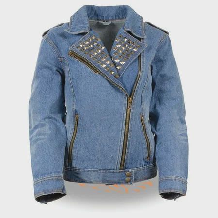 Milwaukee Denim Jacket W/ Studded Spikes Size 2 XL