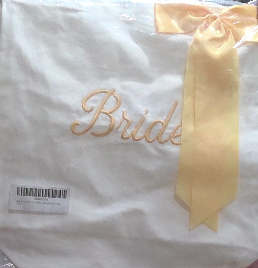 Bride Cotton Canvas Bag Golden