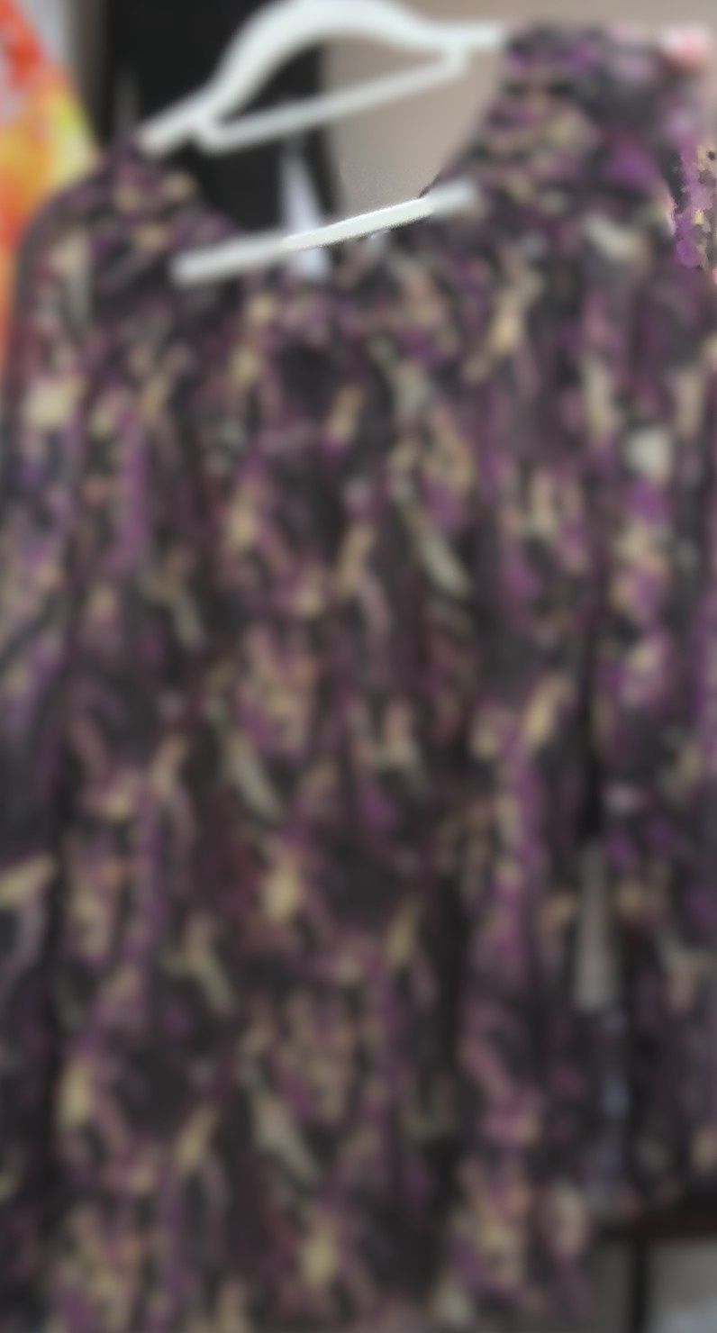 Terra &amp;Sky Purple Cheeta Print Size 2X