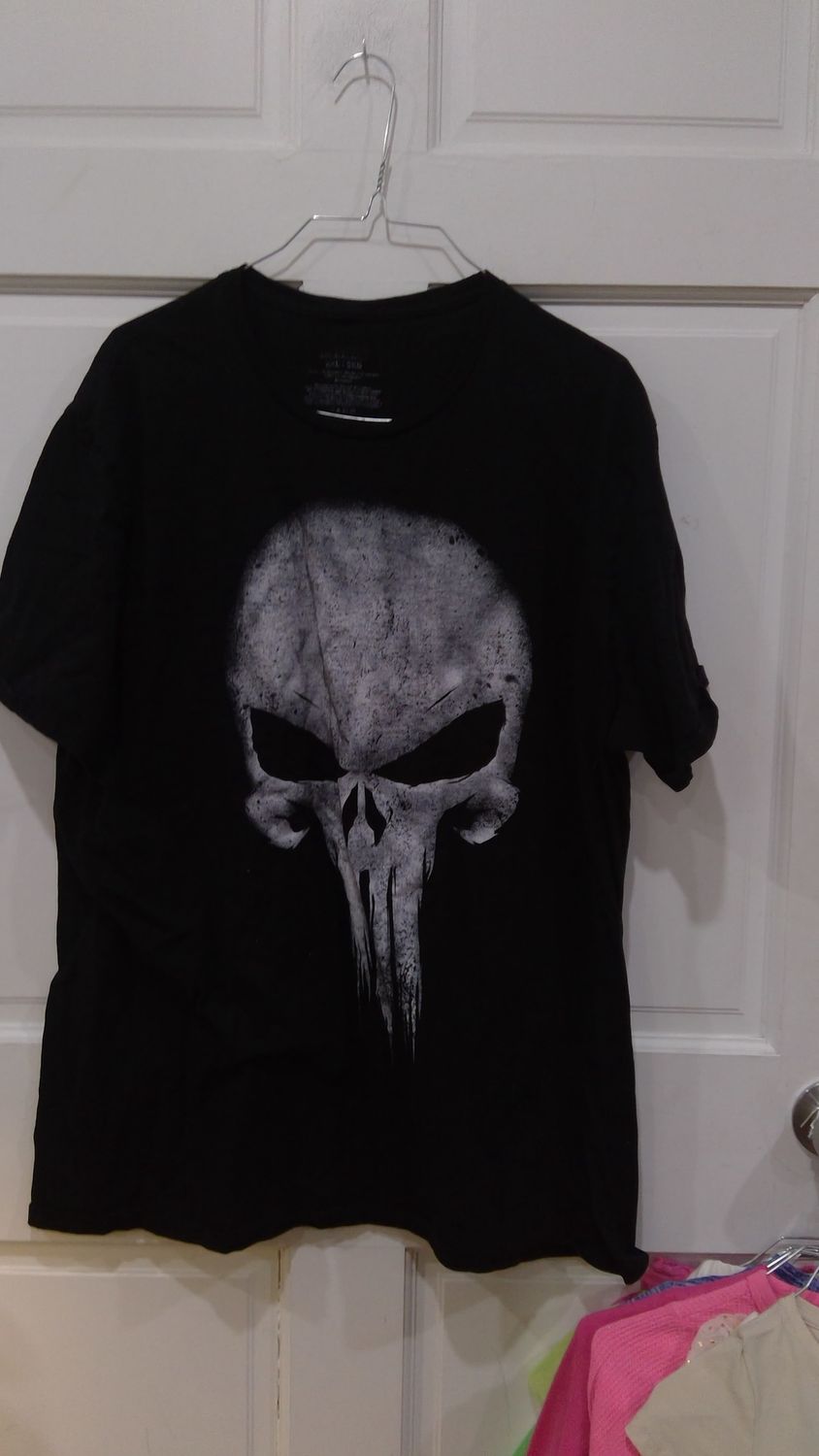 Marvel Black Skull Shirt Size 2xl