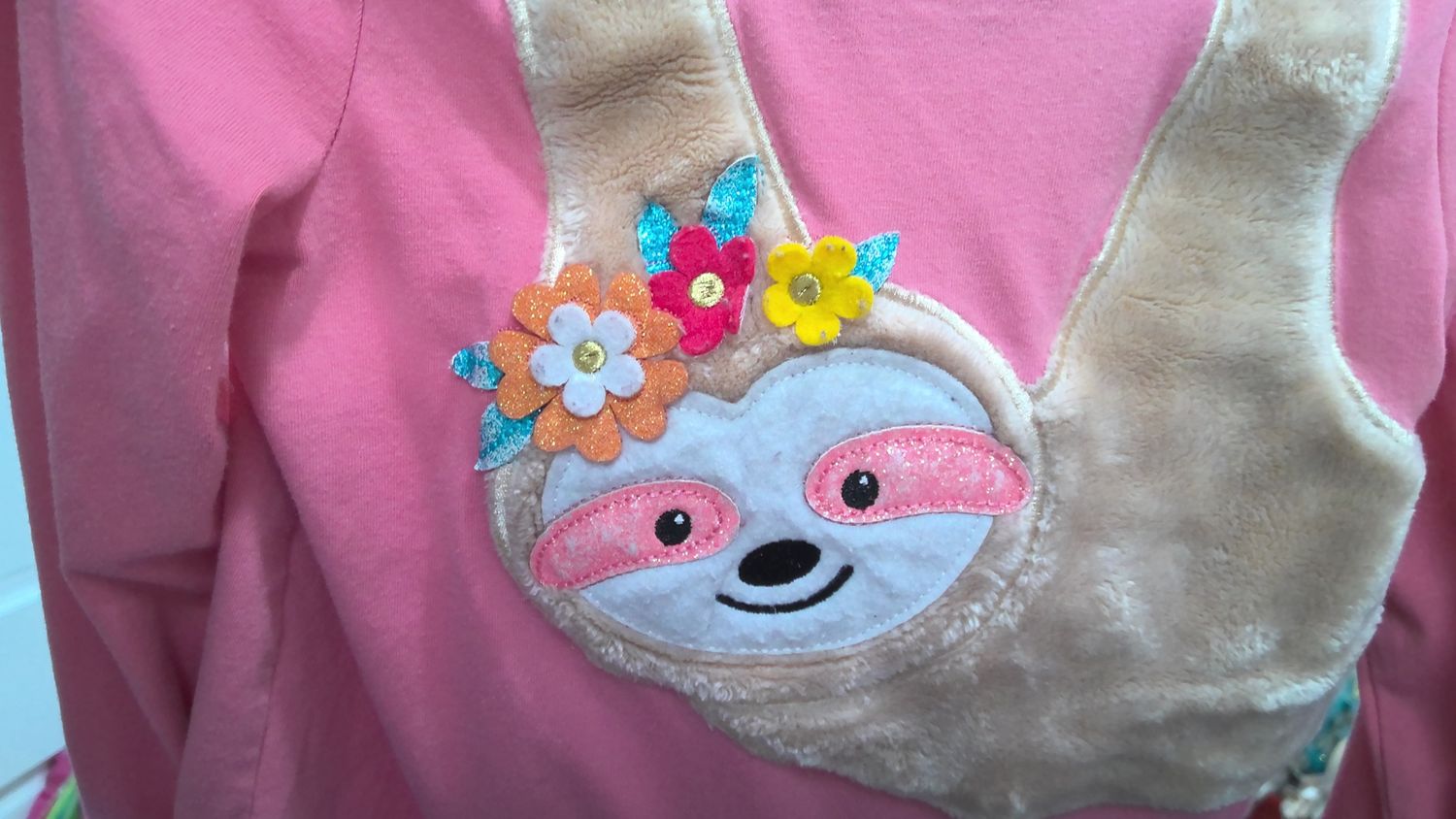 Pink Slath With flowers outfit size 6x