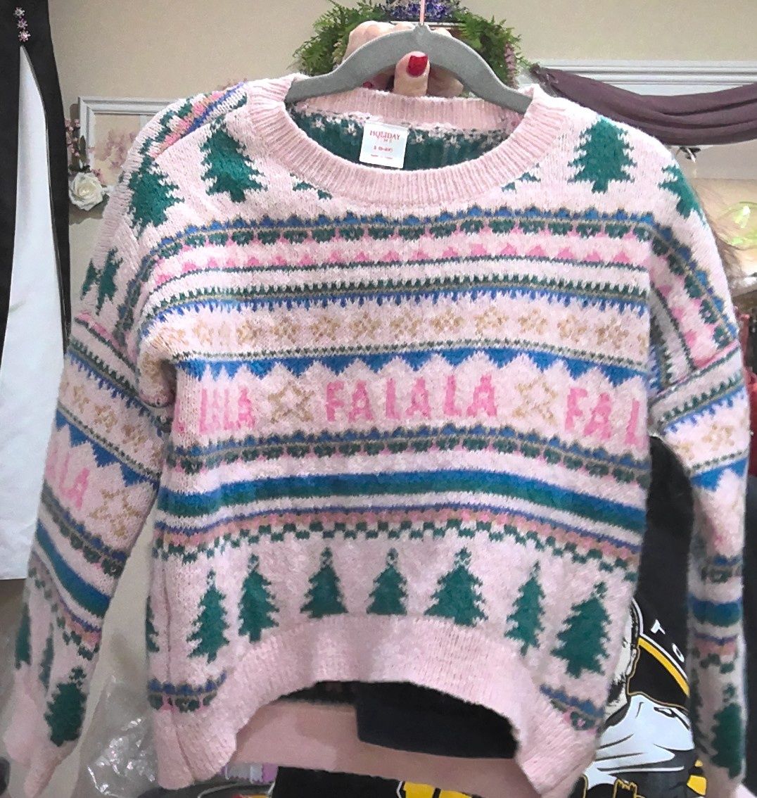 Pink Christmas outfits falala falala Size 6