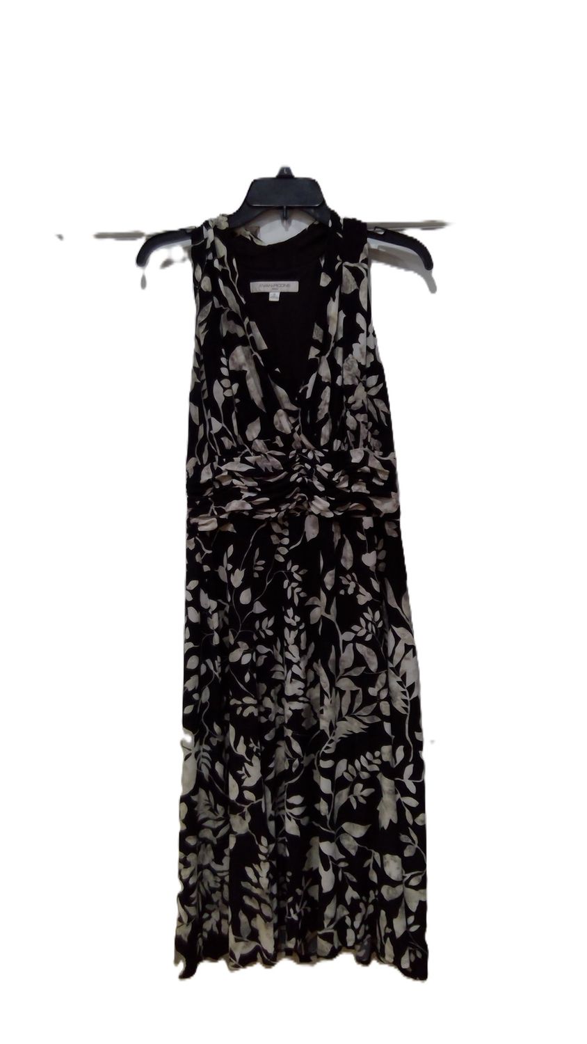 Evan Picone Black Floral Dress Size  12
