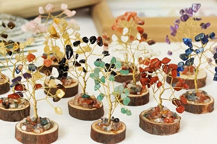 Crystal Tree of Life Mini 7 Chakra Crystals Trees