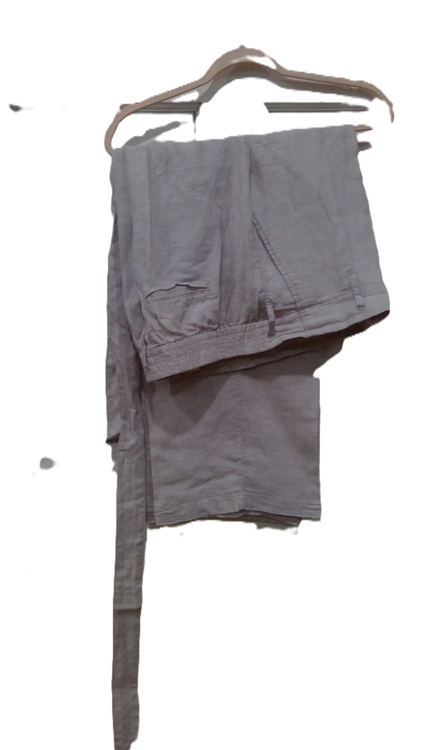 Nicole Miller Light Gray Pants Size l