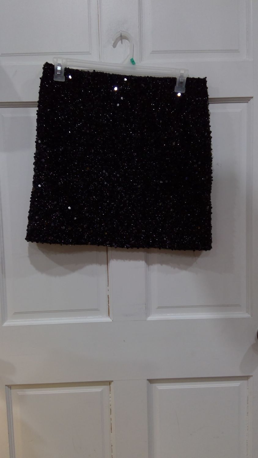 Pretty Guide Black Sequins Mini Skirt Size xxl