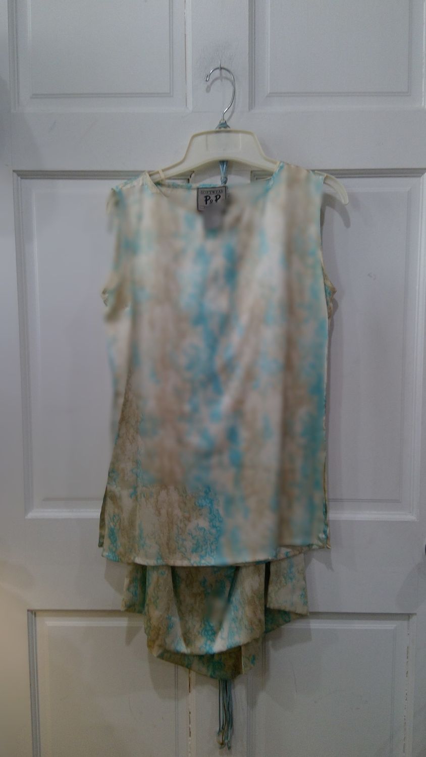 Softwear P&amp;P  Blue And Beige Marble Pattern Size 6