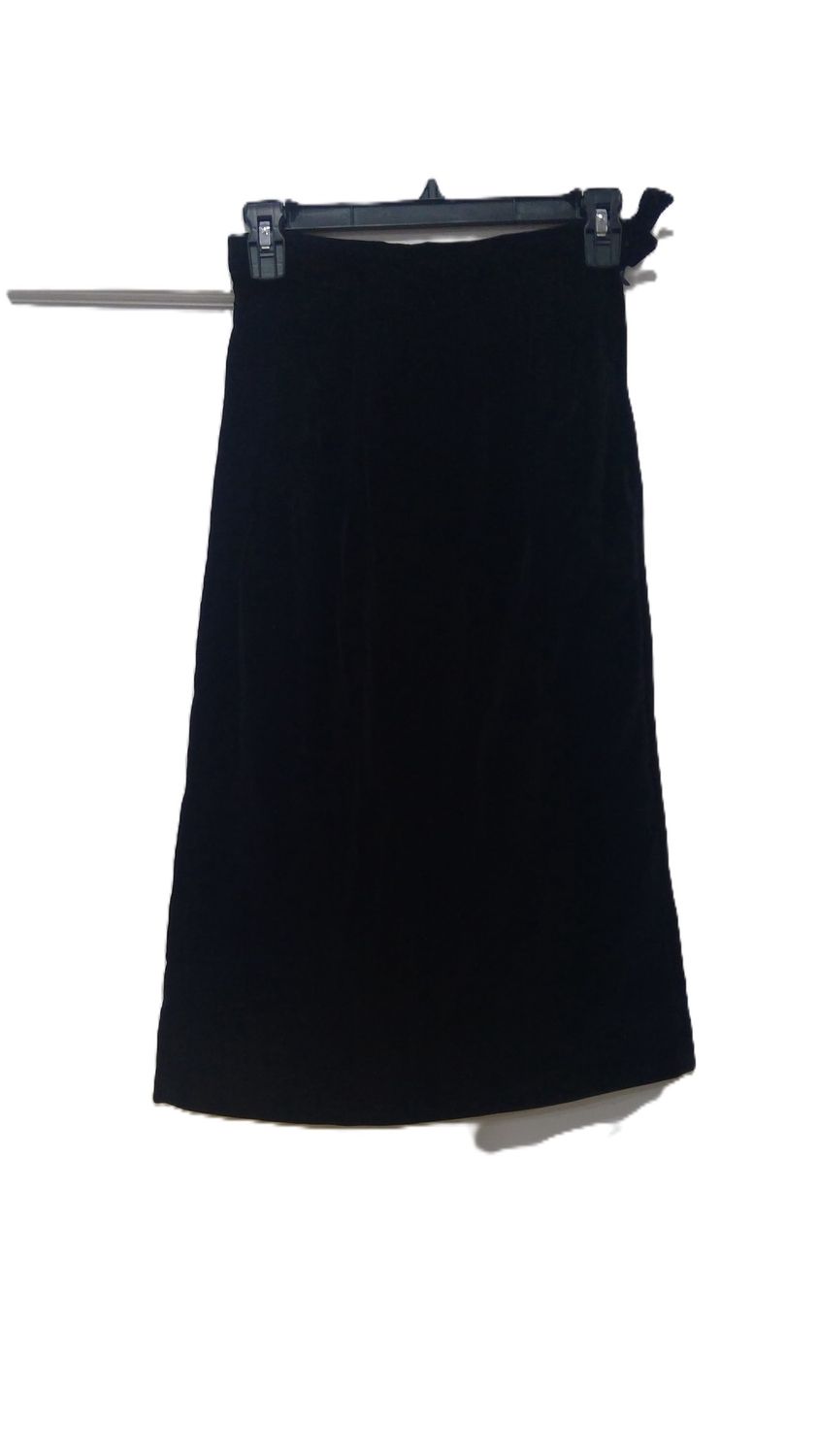 Vintage Black Velvet Skirt Size s