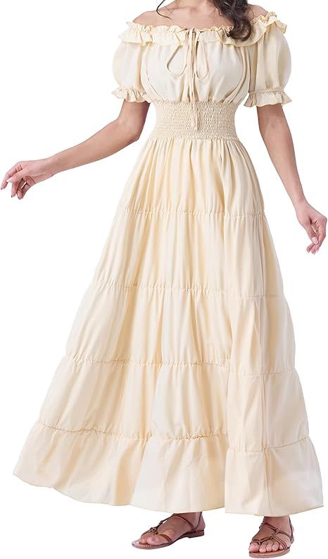 Spooktacular Creations Renaissance Costume Spooktacular Creations Renaissance Costume, Colour: Beige, Size: small