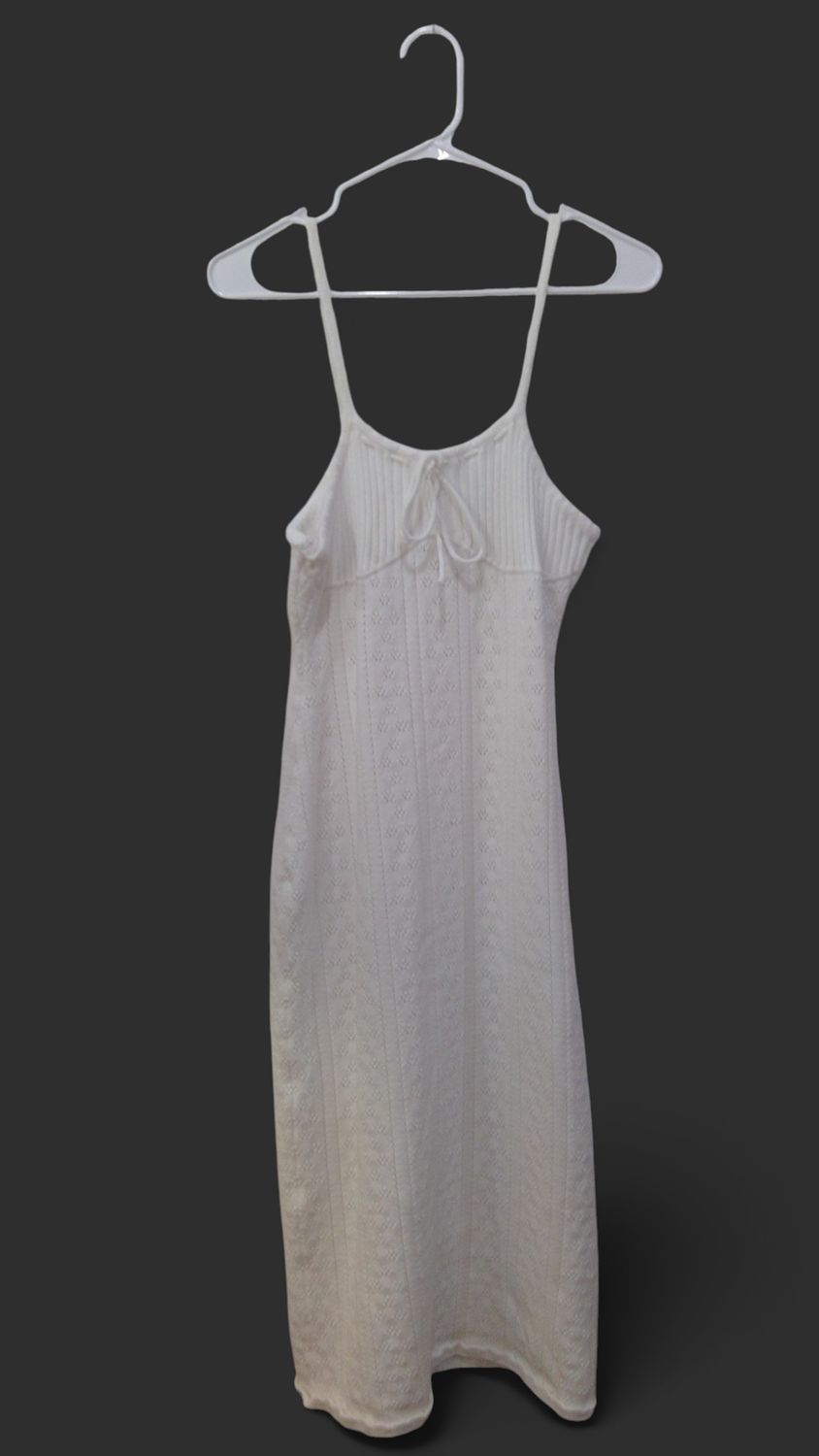 White Knit Dress With CoverUp White Knit Dress With CoverUp