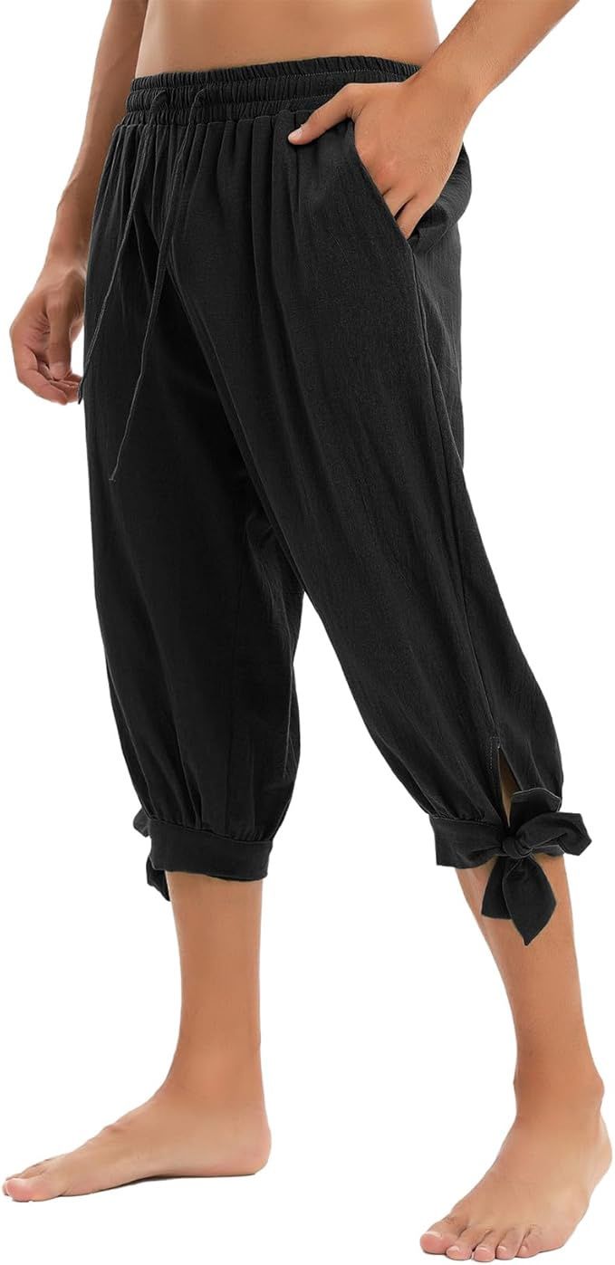 Men's Pirate Pants Men's Pirate Pants, Colour: Black, Size: XXL