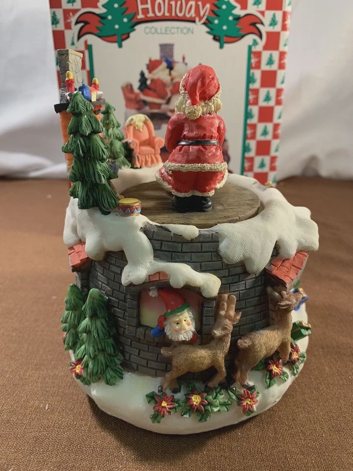 Vintage Holiday Collection Music Santa Santa Claus Is Coming To Town In Original Box