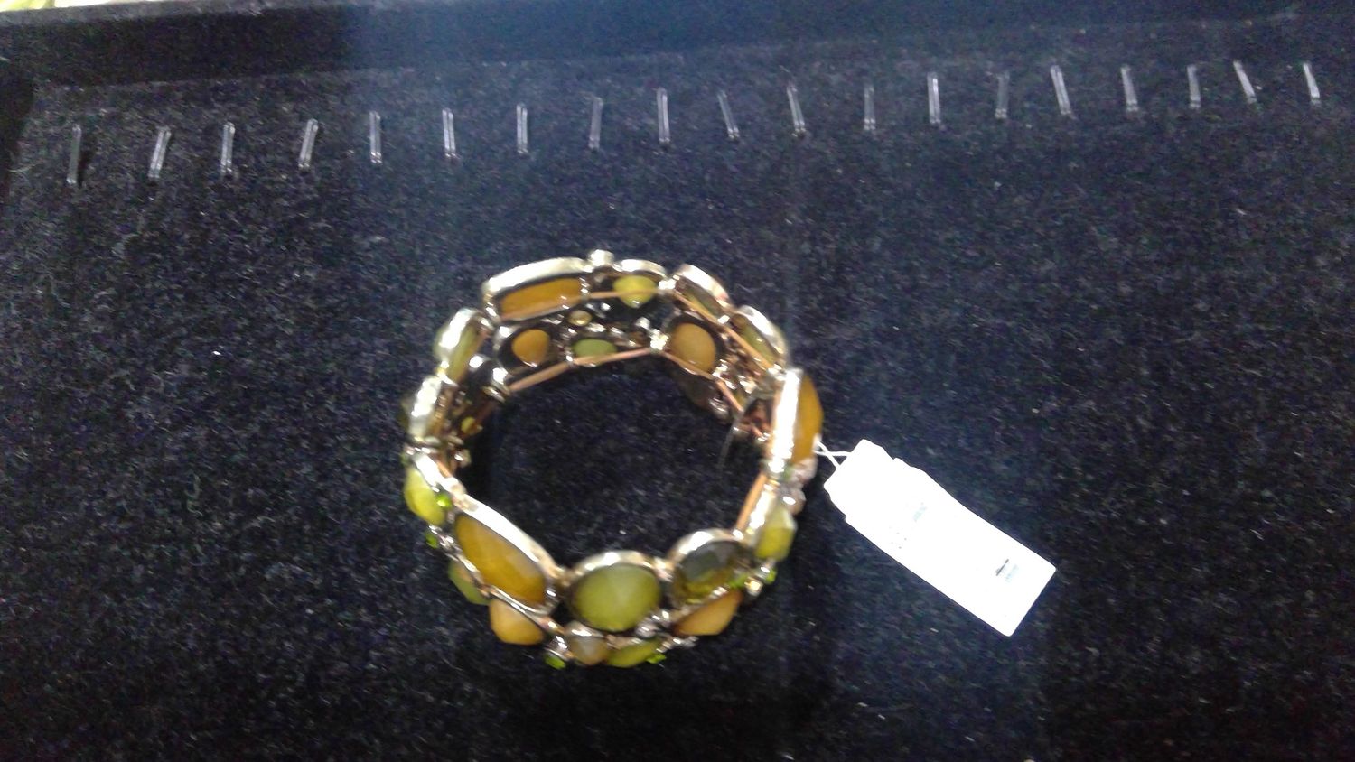 Green &amp; Brown Vintage bracelet with tag
