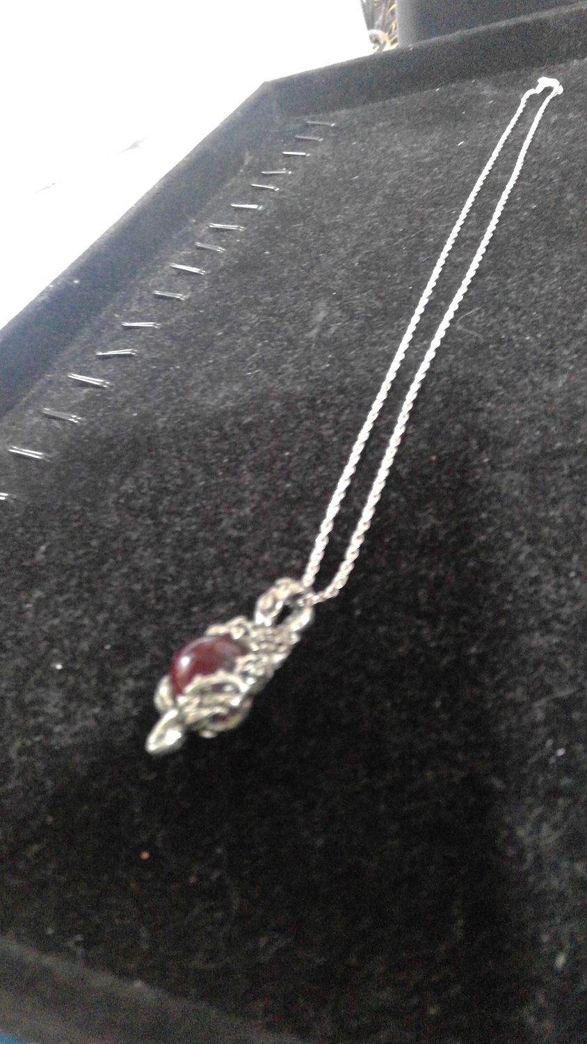 Rose Medevil Ruby Necklace