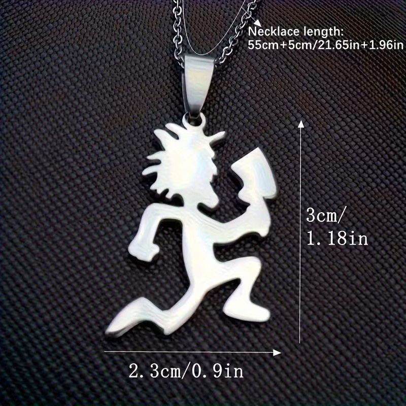 Insane Clown Posse Hatchet Man Gold Tone Necklace, Material: SILVER