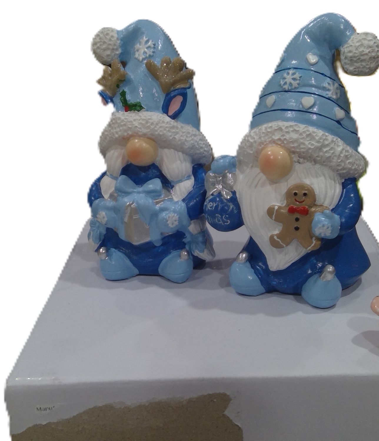 Christmas Gnomes Set Gingerbread Blue
