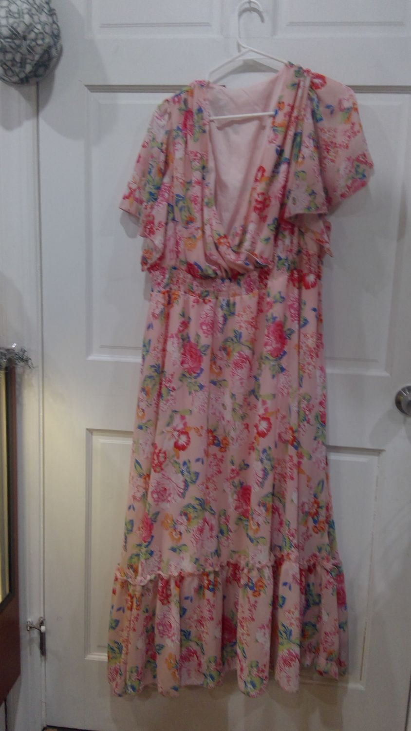 Pink Floral Dress Size 3XL