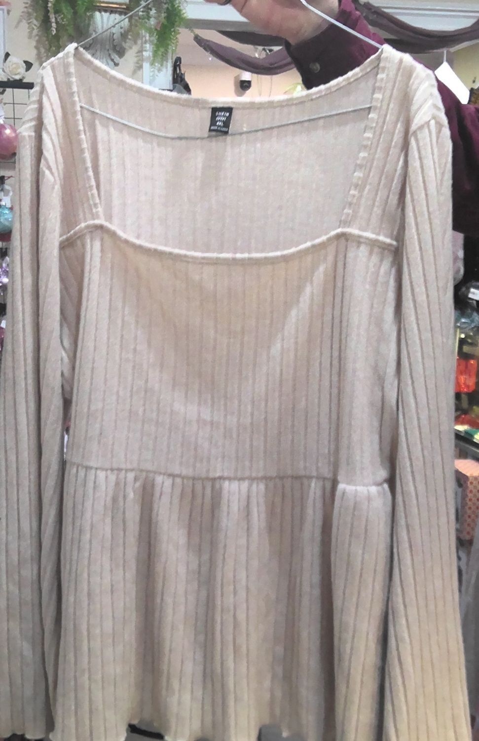 Tan Sweater Size 4XL bell sleeves