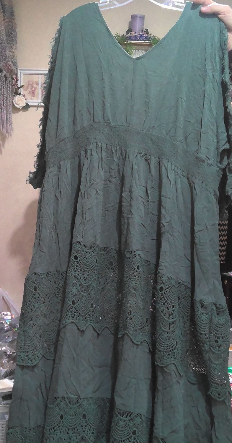 Green Western Dress Size 3 XL
