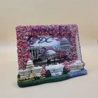 Washington DC Souvenir Ceramic Photo Frame Capital White House Cherry Blossom