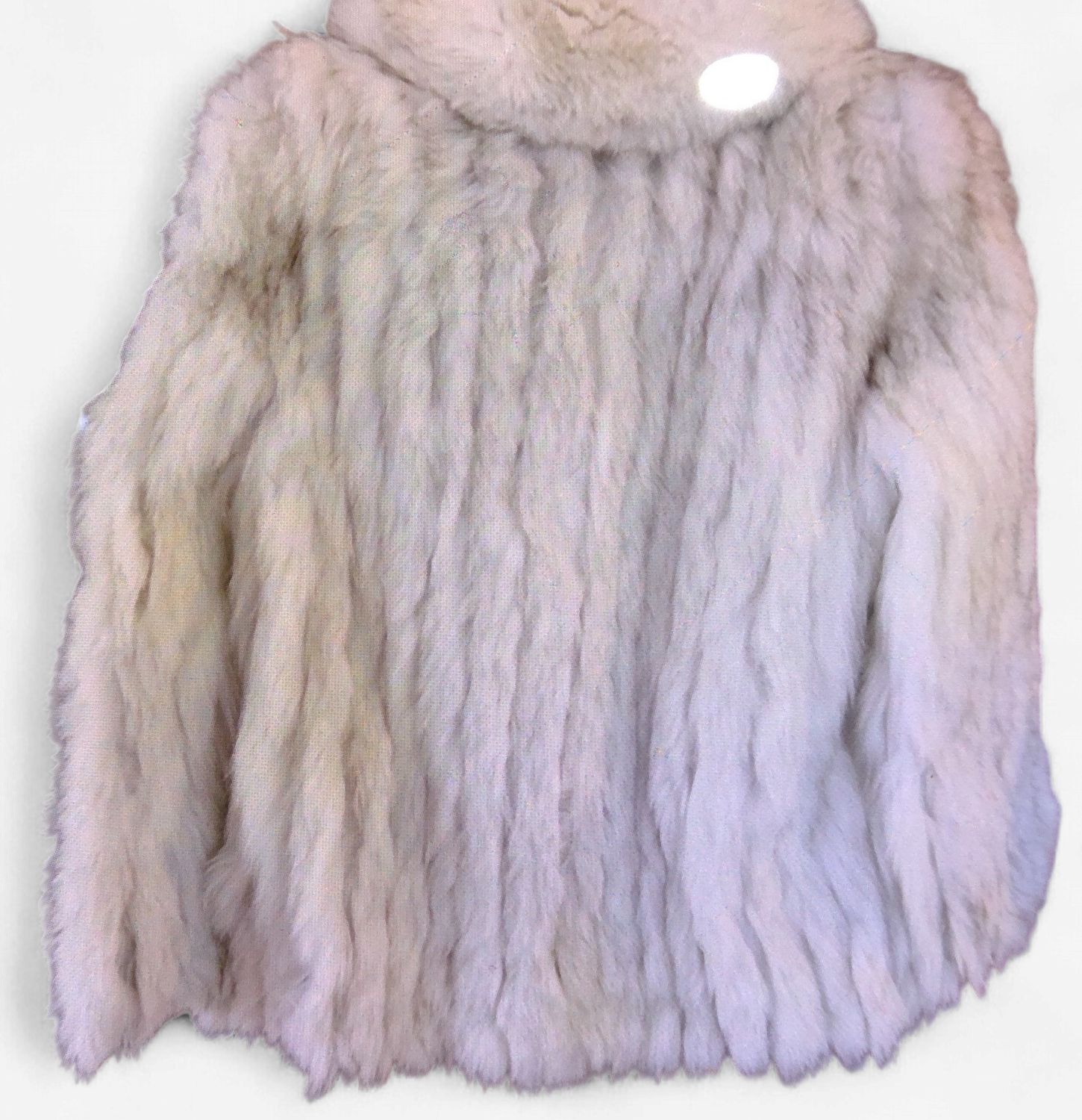 Vintage Fox Fur Jacket White Excellent Condition Size Small