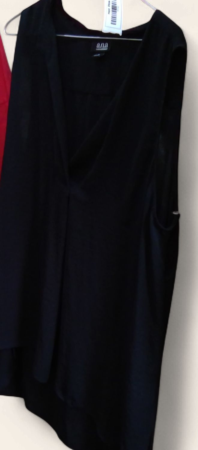 Ana A New Approach Black Sleeveless Shirt Size xl