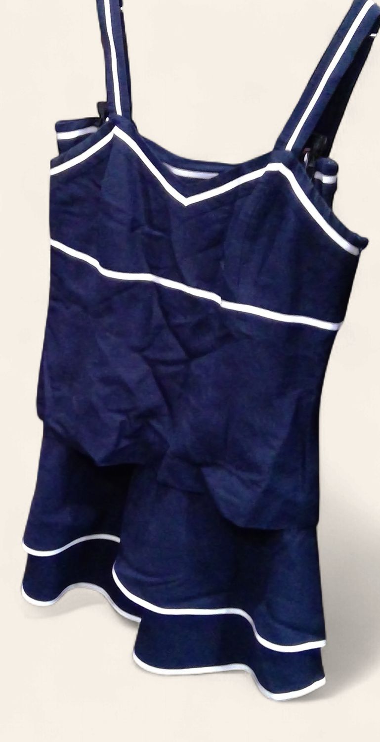 Ann Taylor Loft Blue And White Striped 2 Piece Size 10