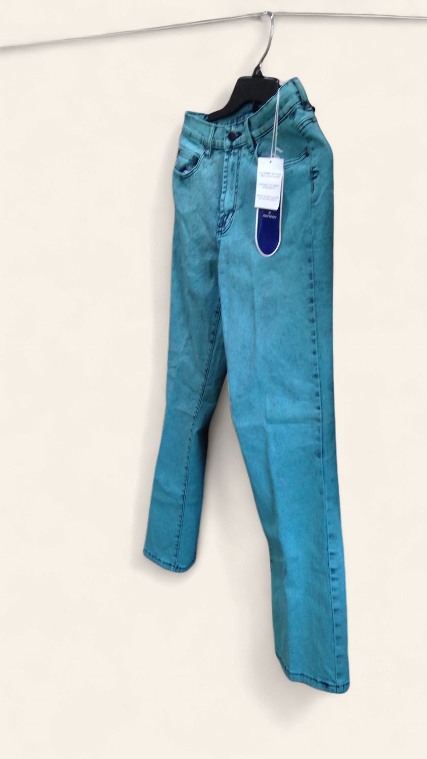 Diane Gilman Women Jeans New  Stright Leg Acid Washed Stretch Size 8