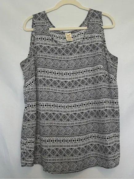 Faded Glory Aztec Tank Top Size 1x