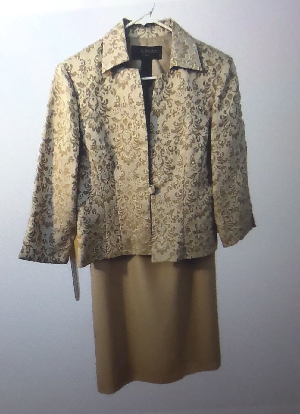 Jessica Howard Evenings 2 piece Soutache Jacket and Midi Dress