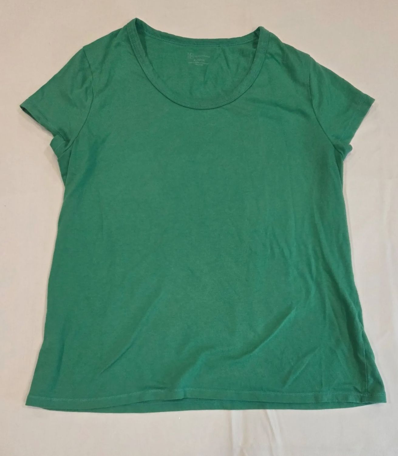 No Boundaries Scoop Neck Bright Green Cap Sleeve T-shirt Size 3 XL