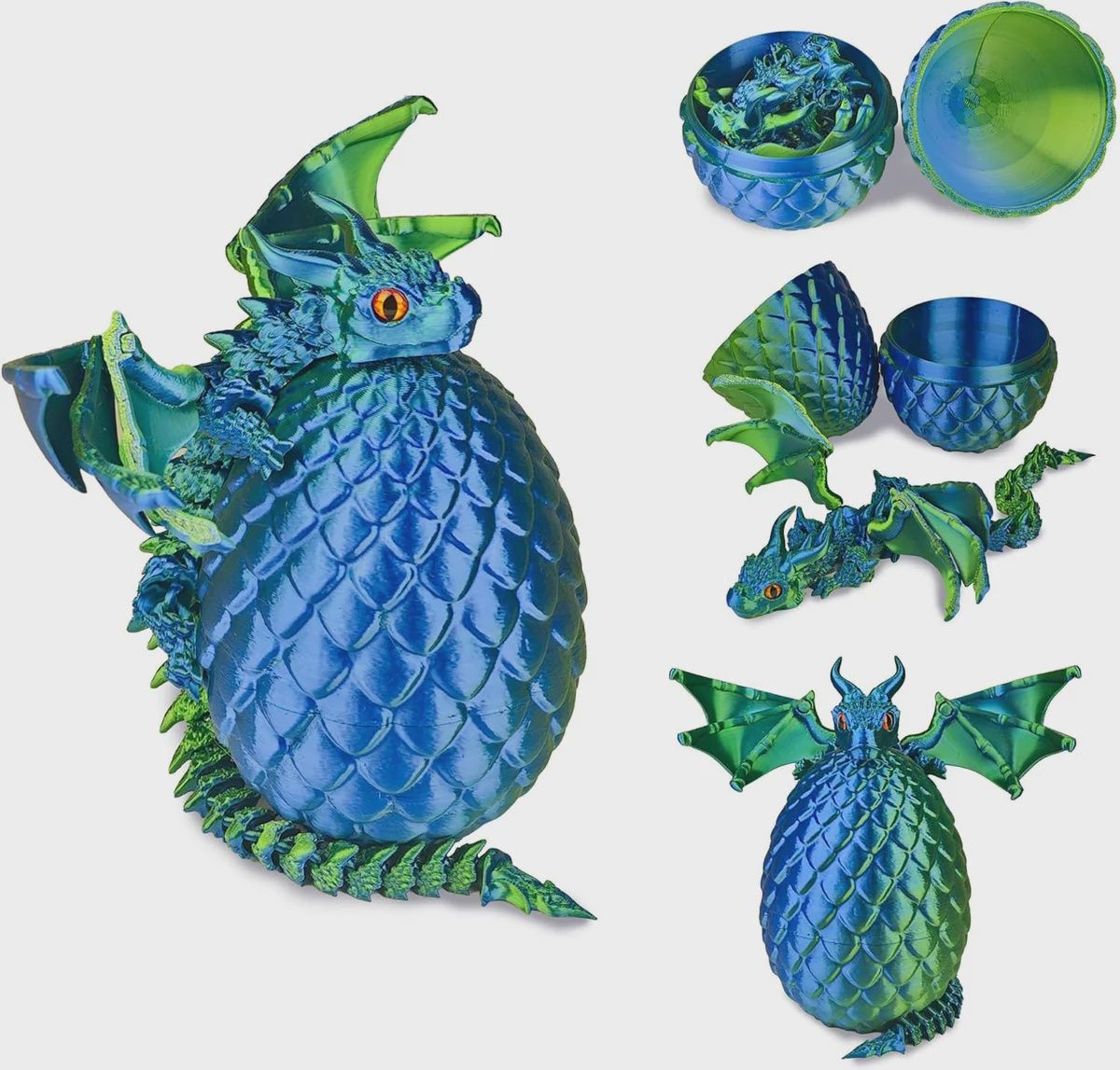 LifeBeWise 3D Printed Flying Dragon Egg - multiple colors