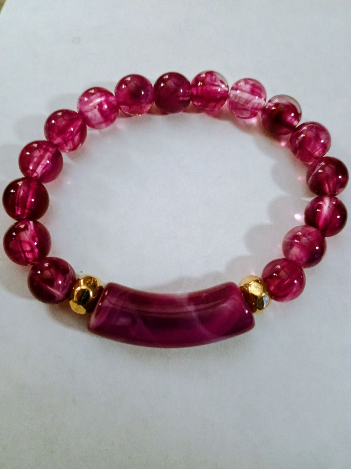 Red Tourmaline Bracelet