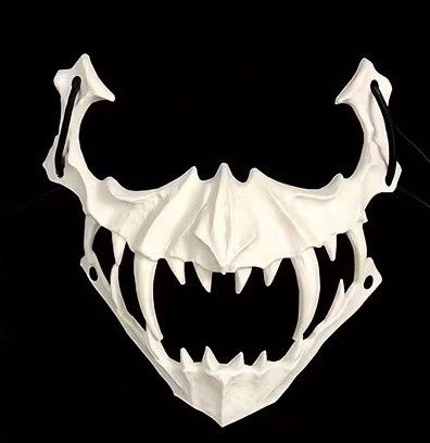 Anime Horror Mask Anime Horror Mask, Colour: White