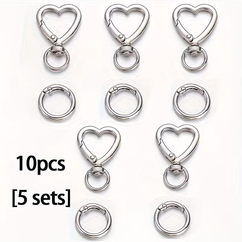 Heart-Shaped metal keychain