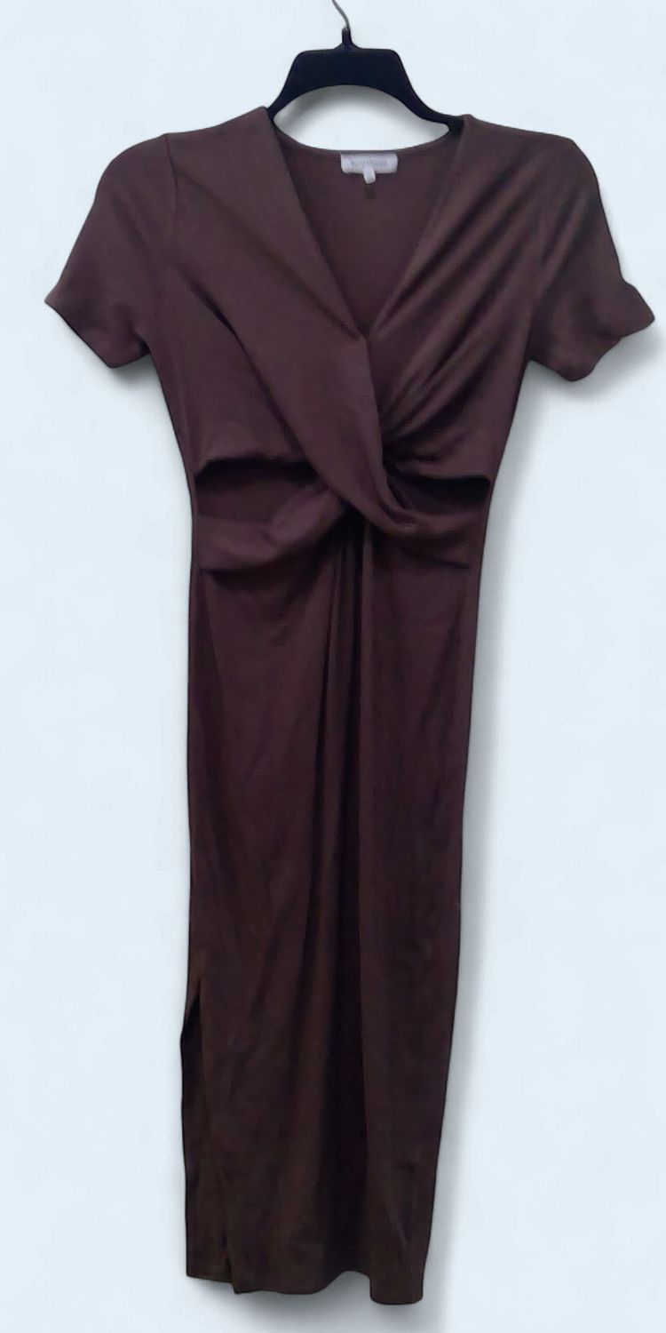 Heartloom Brown ribbed Dress w/ front cutouts size Small