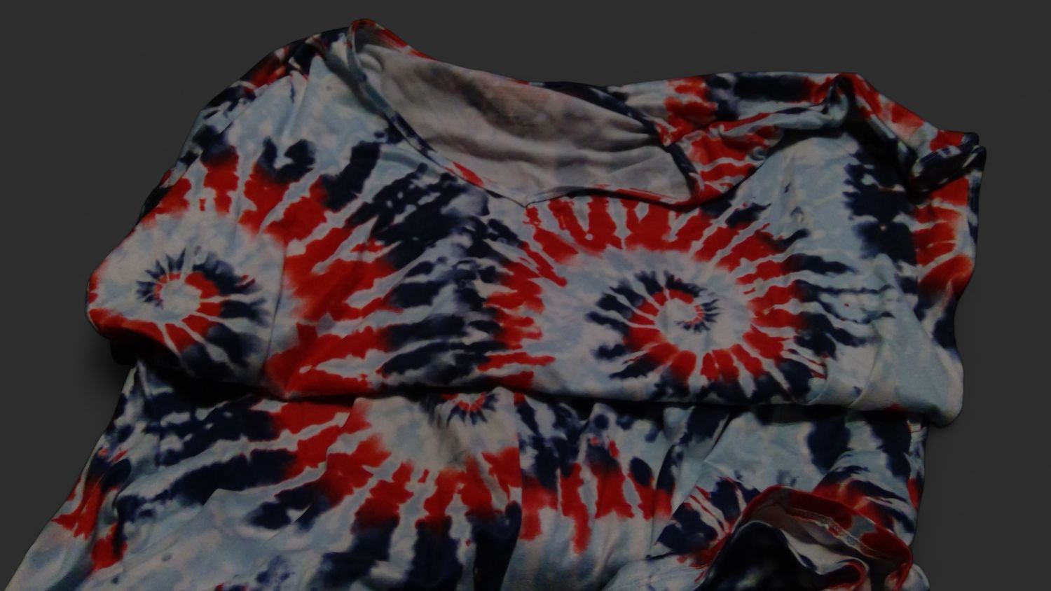 Blue &amp; Red Tye Dye  Short Set Size XL