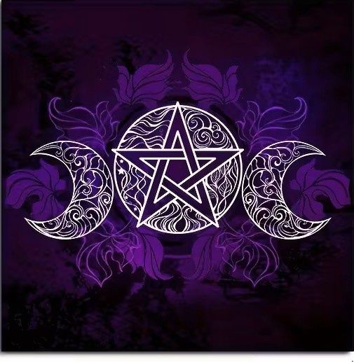 Tarot Card Mat Velvet Altar Cloth Purple Triple Moon Goddess Tablecloth Table Pad Tarot Card Accessories Witchcraft Astrology Board