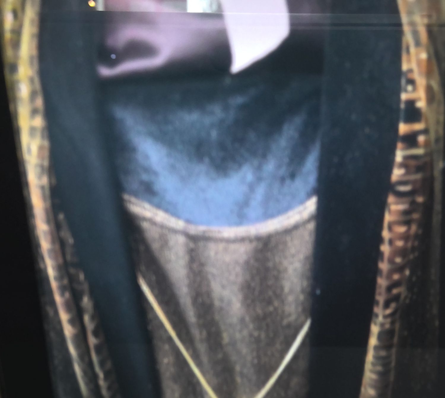 R&amp;M Richards By Karen Kwong Velvet Jacket With Shirt And  Necklace