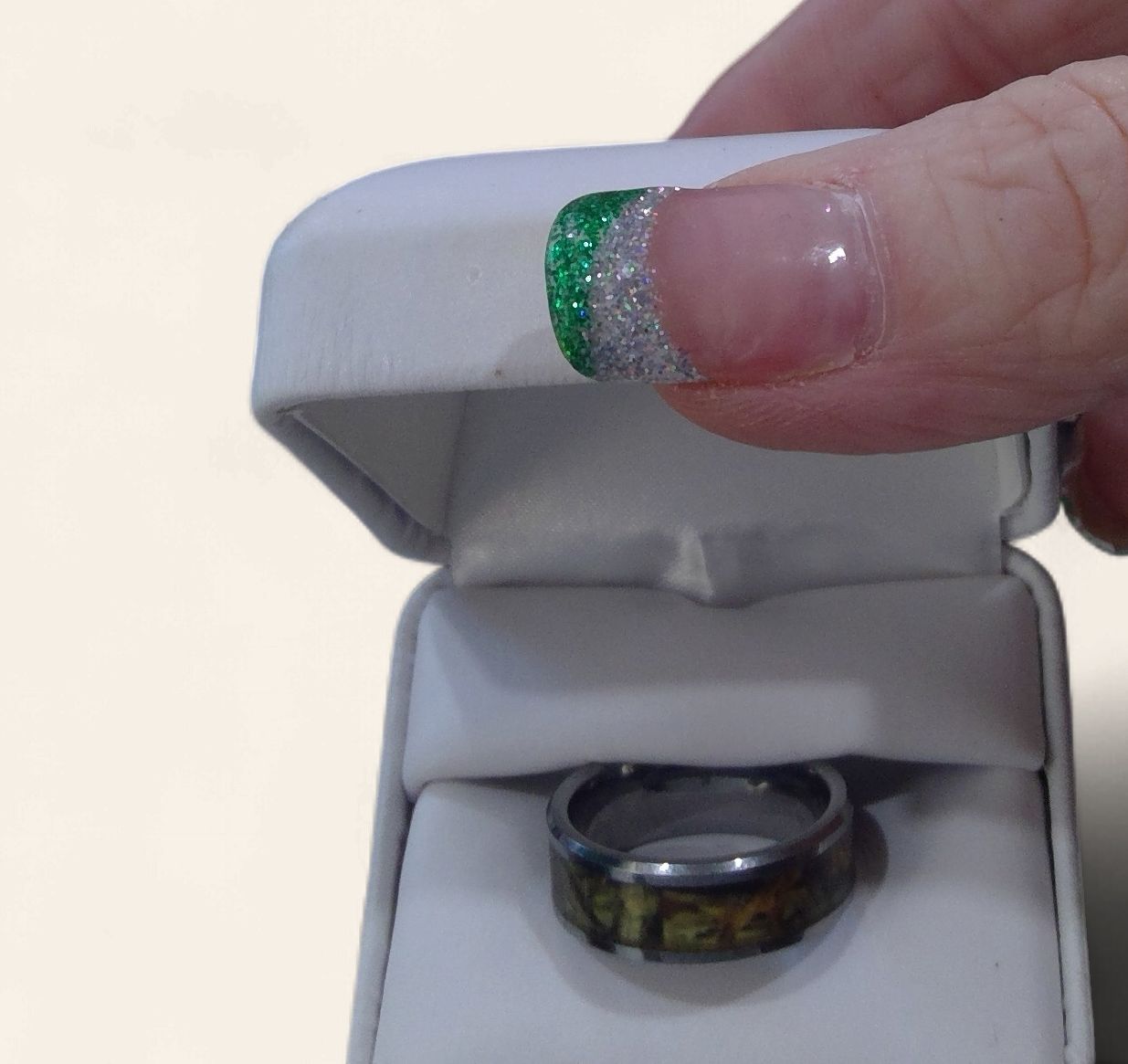 Men's Camo Wedding Band Size  8 1/2Tungstncabide