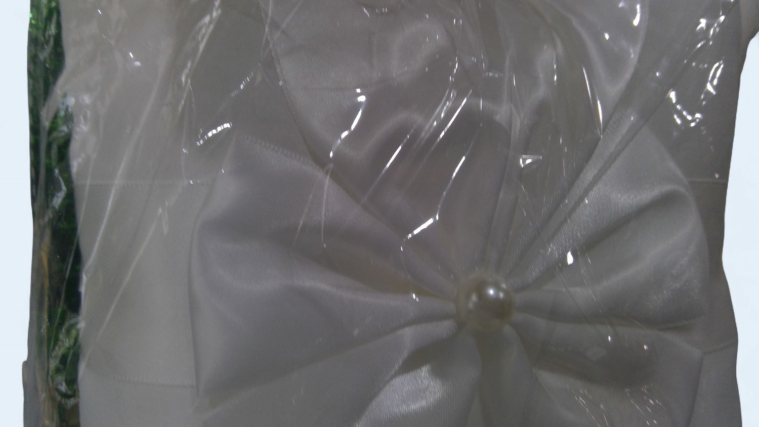 Ring Bear Pillow White, Type: Bow with one pearl