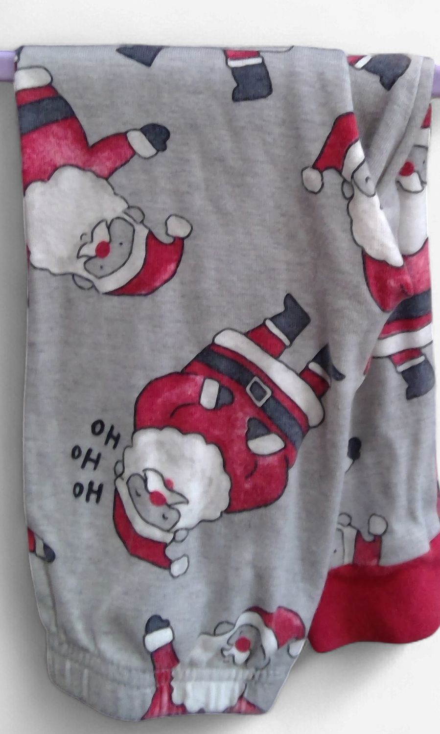 Carters Gray Santa Pants Size 2T Carters Gray Santa Pants Size 2T