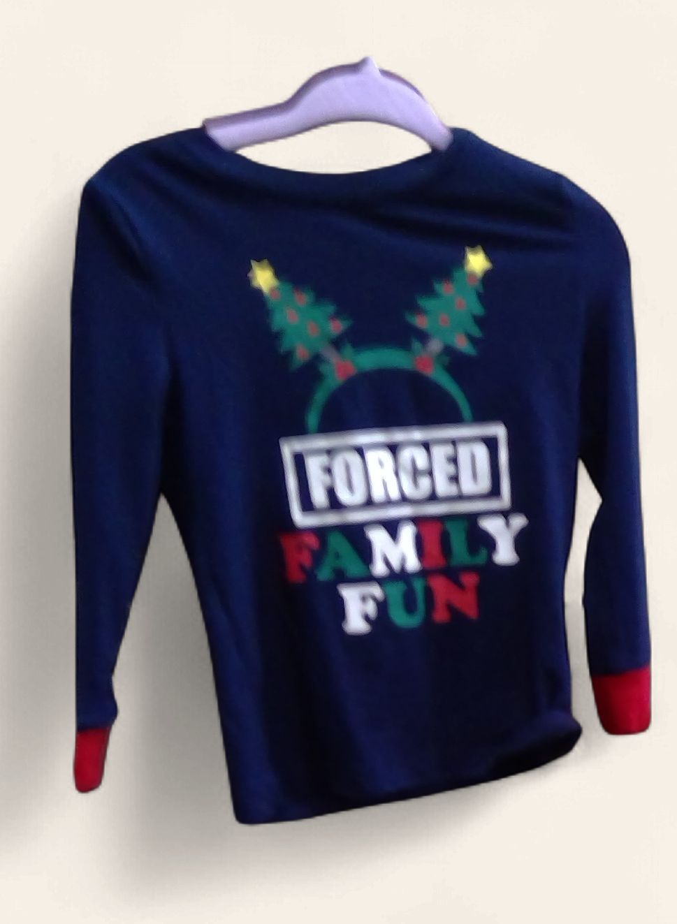 Holiday Fun Blue Shirt Long Sleeve Size 2t