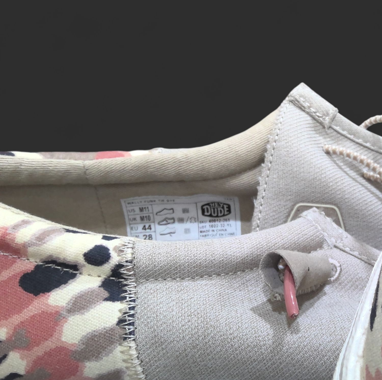 Hey Dude Size 11 Women Pink Leopard and Gray