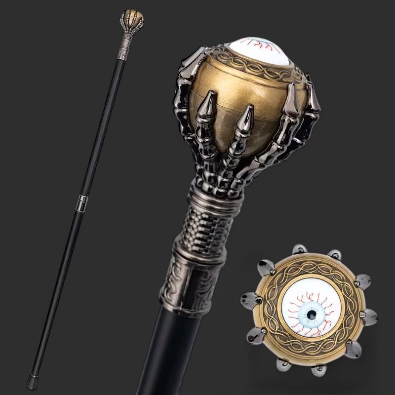 37-Inch Bloodshot Eyes Steampunk Cane