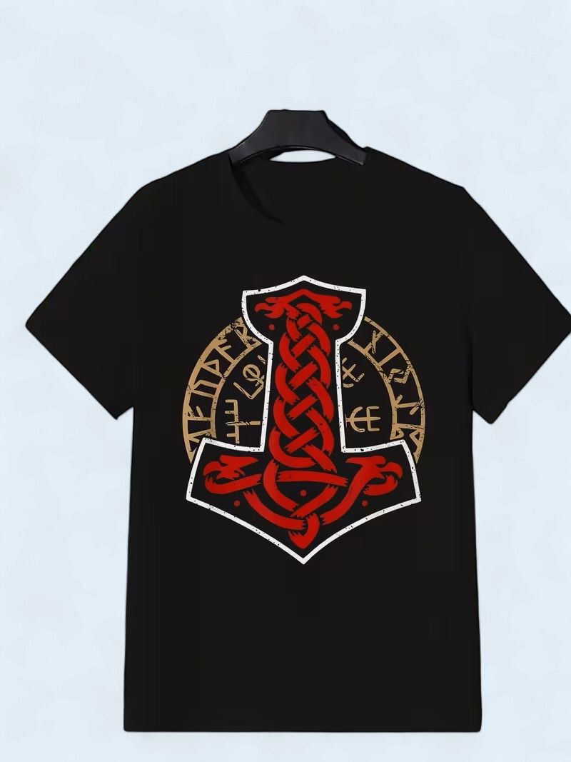 Mens Viking Mjolinv Hammer T -Shirt Size 2X Mens Viking Mjolinv Hammer T -Shirt Size 2X