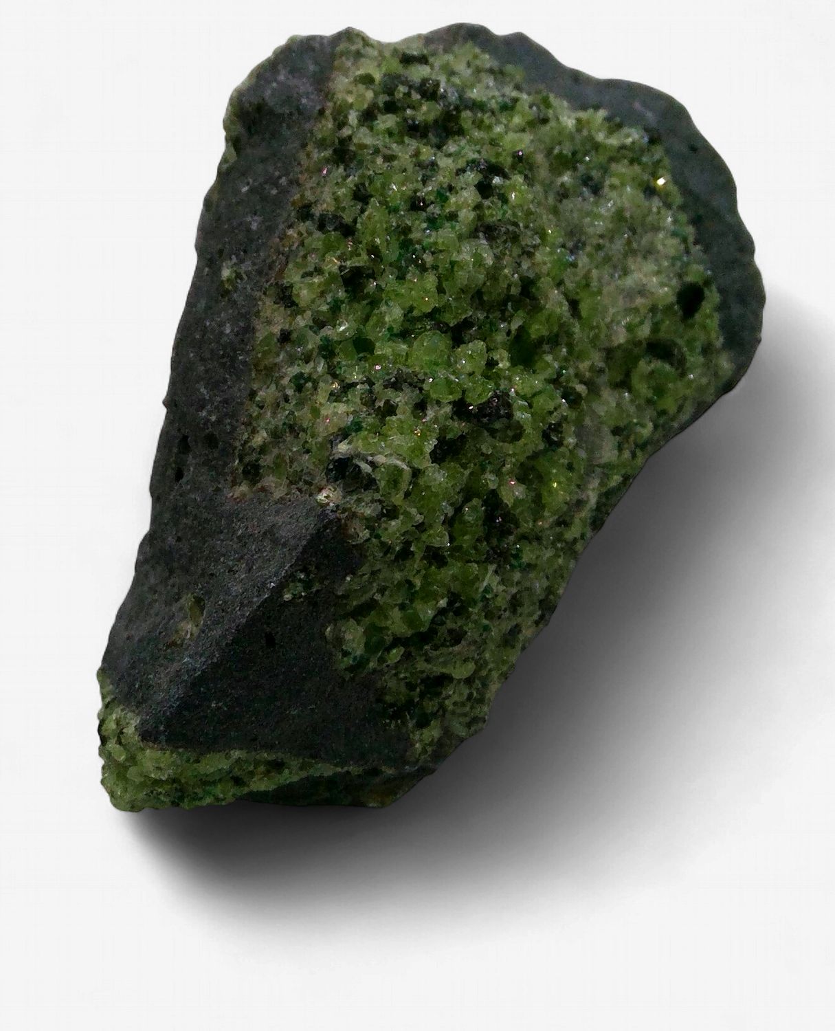 Peridot in Basalt 1 lb 3.8 oz